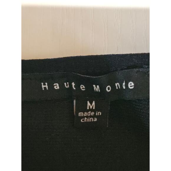 Haute Monde Black Bandage Sleeveless Bodycon Mini Dress Women's Size M 3628 - Picture 3 of 7